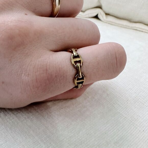 Gold Chain Link Ring - Picture 2 of 2